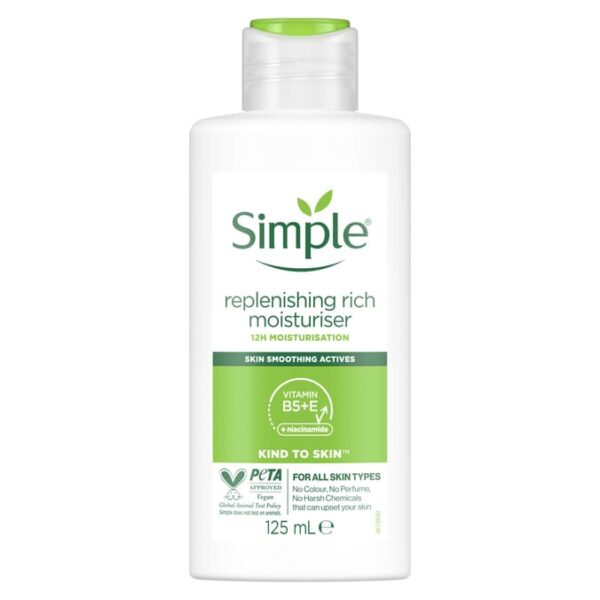 Simple Kind to Skin Rich Moisturiser Replenishing 125 ml